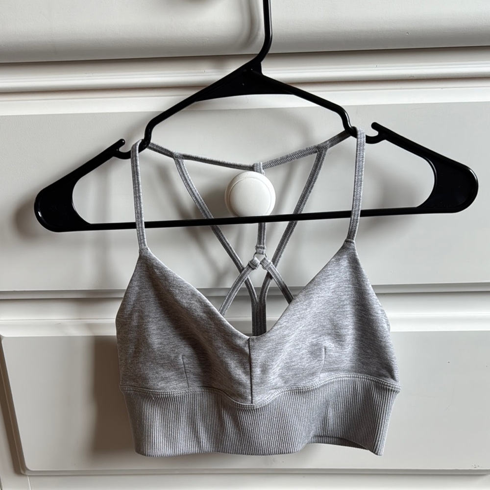 ALO Yoga Gray Sports Bra